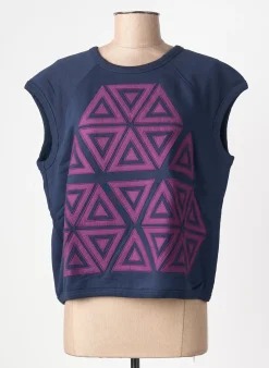 Sweat-shirt Leon & Harper Bleu Sans Manche
