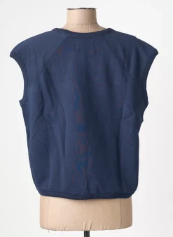 Sweat-shirt Leon & Harper Bleu Sans Manche
