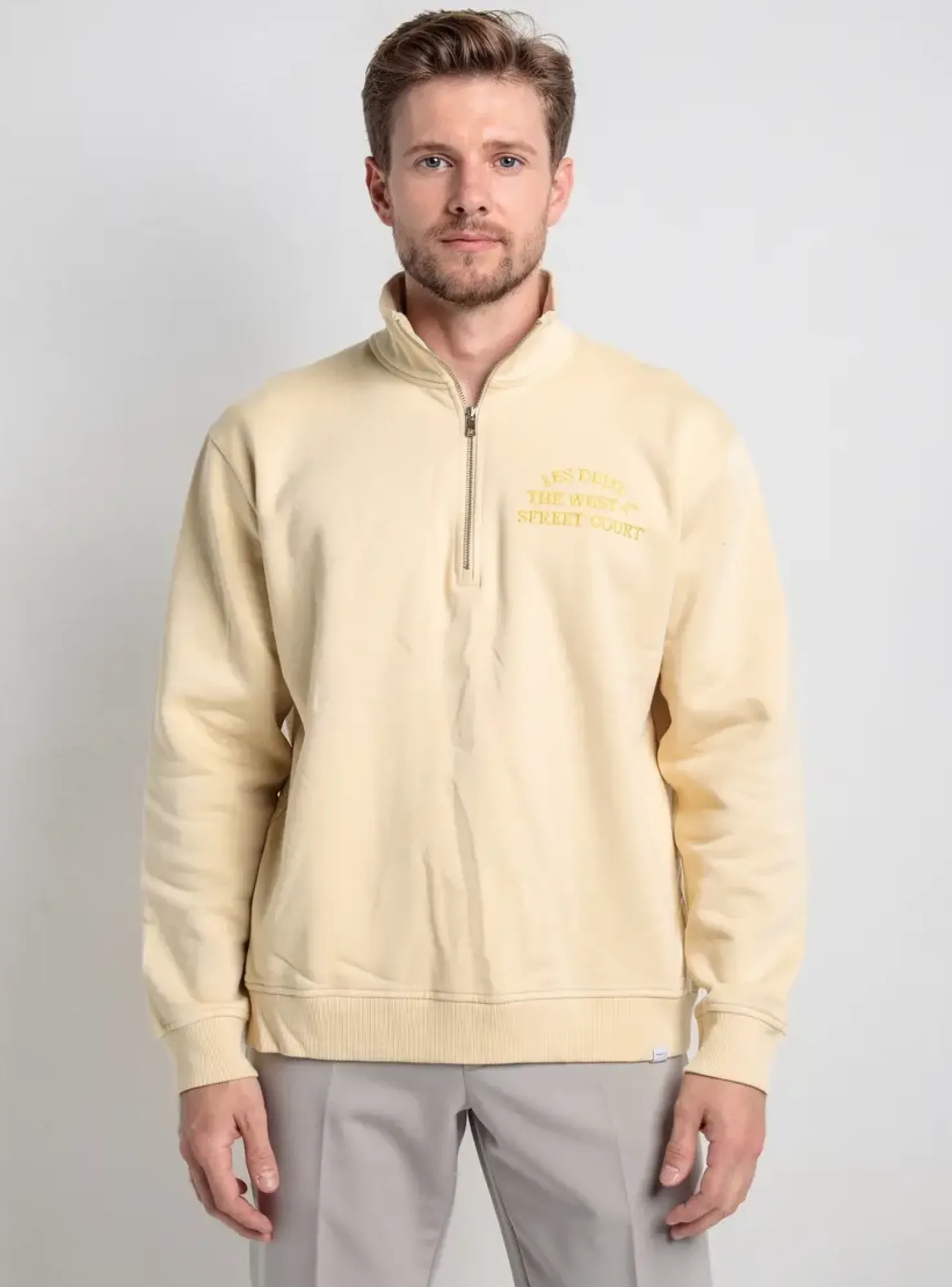 Sweat-shirt Les Deux Copenhague Beige Manches Longues