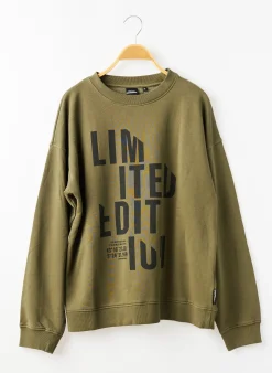 Sweat-shirt Le Temps Des Cerises Vert Manches Longues