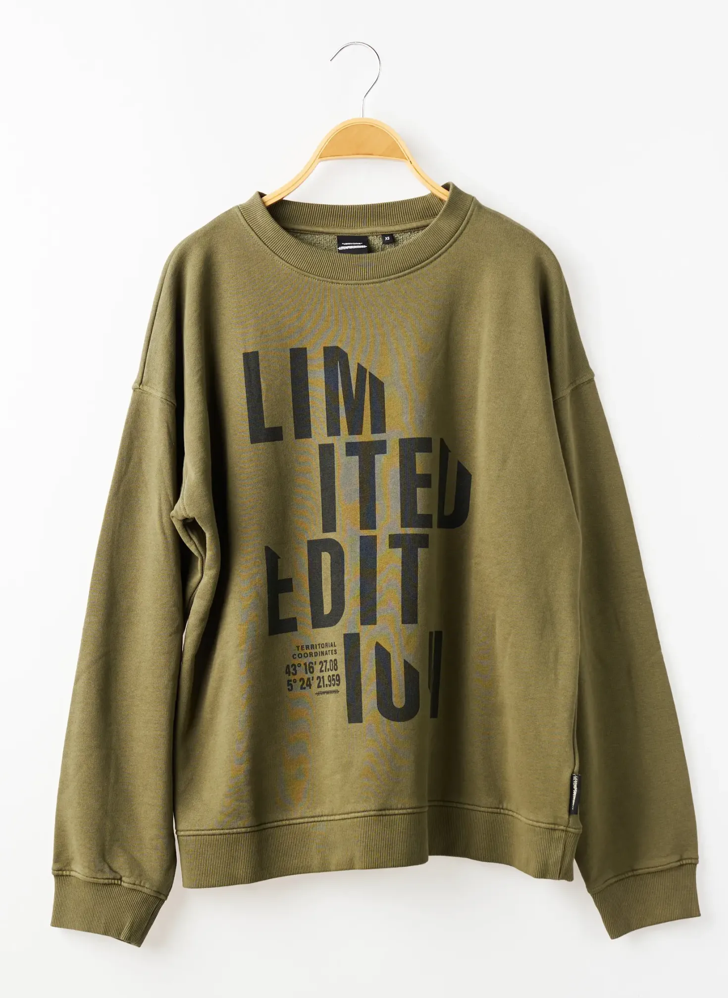 Sweat-shirt Le Temps Des Cerises Vert Manches Longues