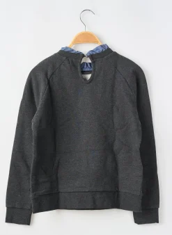 Sweat-shirt Le Temps Des Cerises Gris Manches Longues