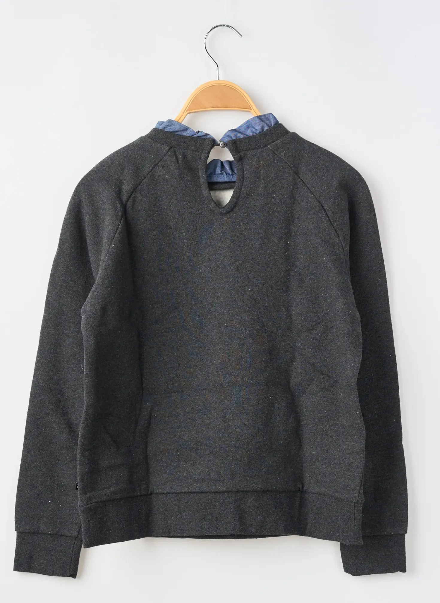 Sweat-shirt Le Temps Des Cerises Gris Manches Longues
