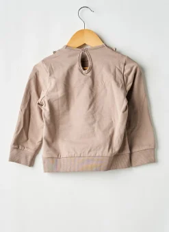 Sweat-shirt Levv Label Marron Manches Longues