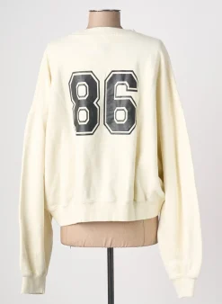 Sweat-shirt Love Stories Beige Manches Longues