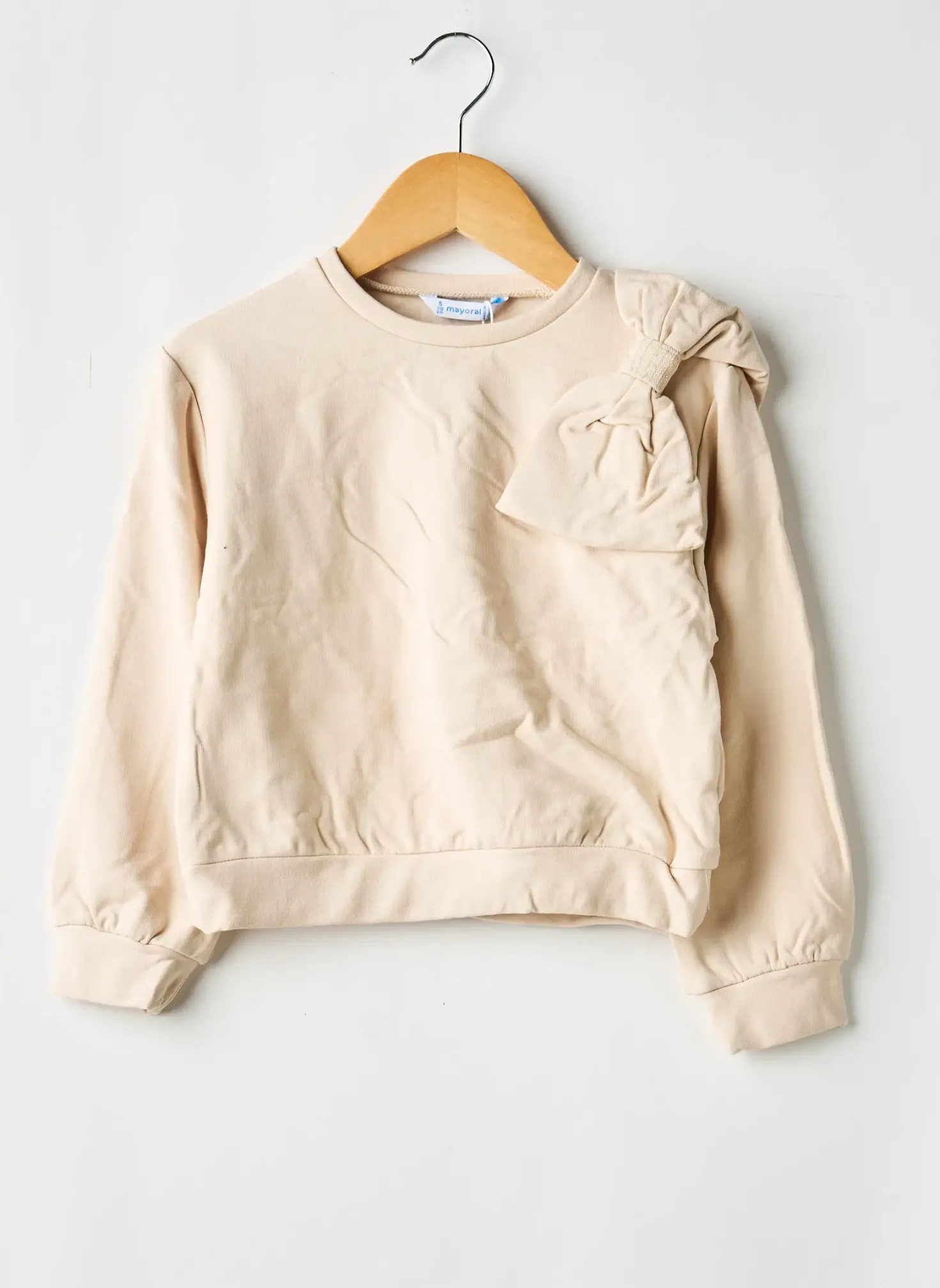 Sweat-shirt Mayoral Beige Manches Longues