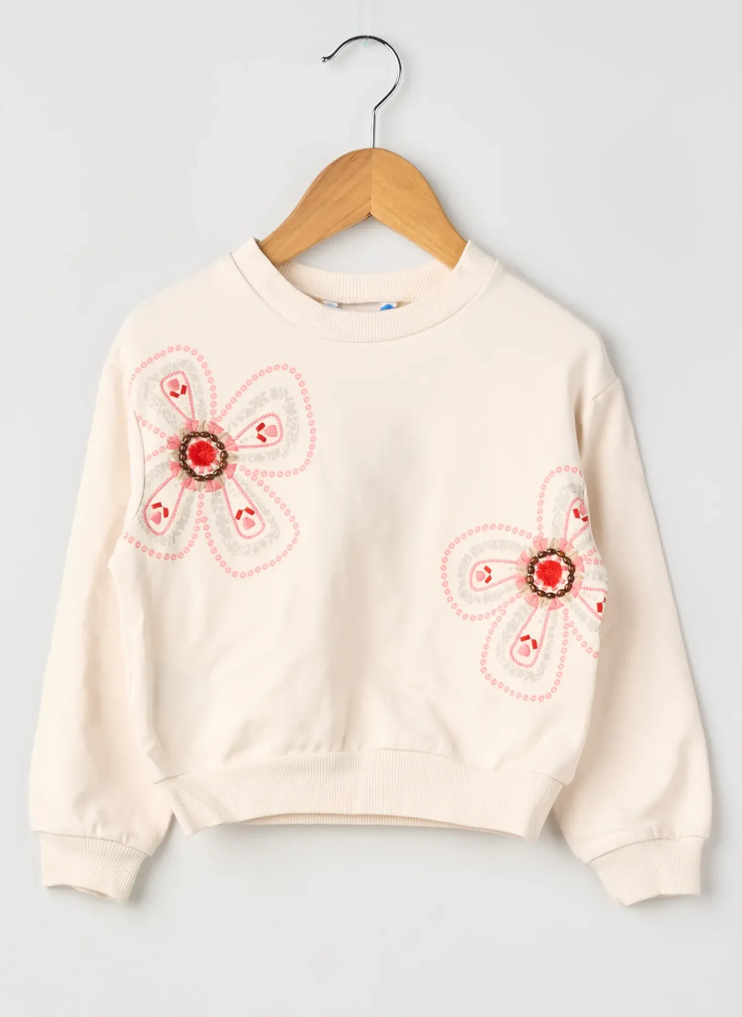 Sweat-shirt Mayoral Blanc Manches Longues