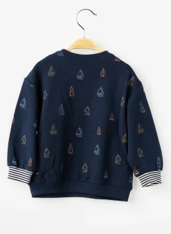 Sweat-shirt Mayoral Bleu Manches Longues