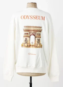 Sweat-shirt Mbm Blanc Manches Longues