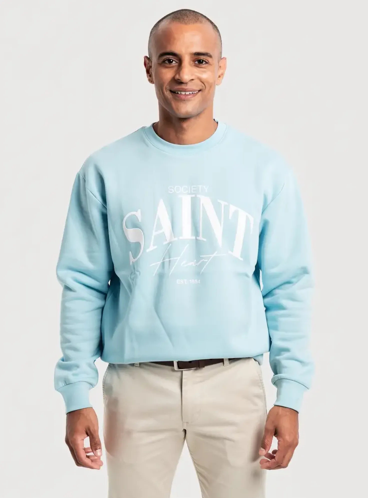 Sweat-shirt Mbm Bleu Manches Longues