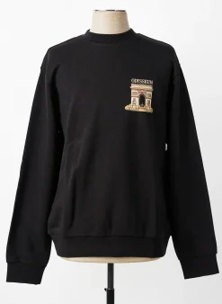 Sweat-shirt Mbm Noir Manches Longues