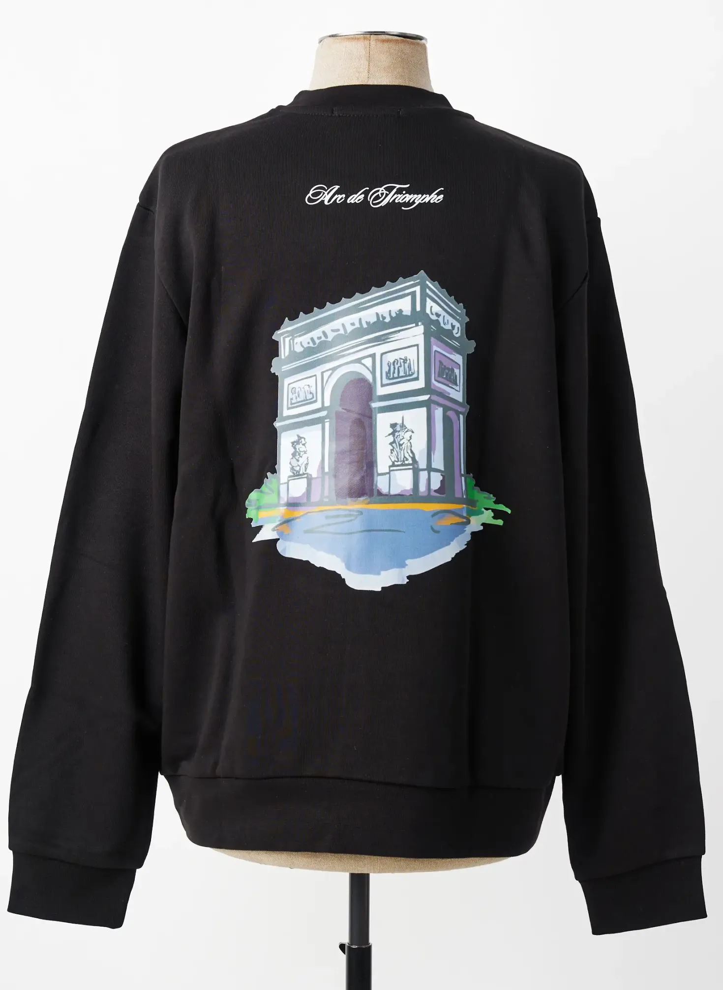 Sweat-shirt Mbm Noir Manches Longues