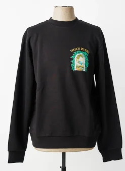 Sweat-shirt Mbm Noir Manches Longues