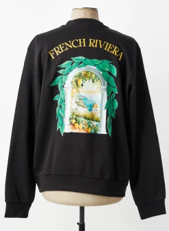 Sweat-shirt Mbm Noir Manches Longues