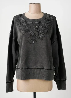 Sweat-shirt Md'm Gris Manches Longues