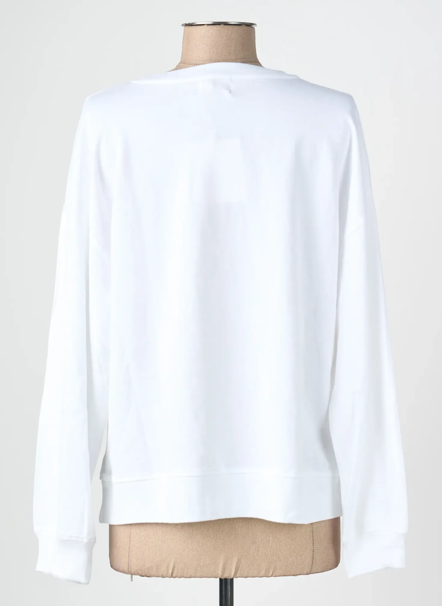 Sweat-shirt Mus & Bombon Blanc Manches Longues