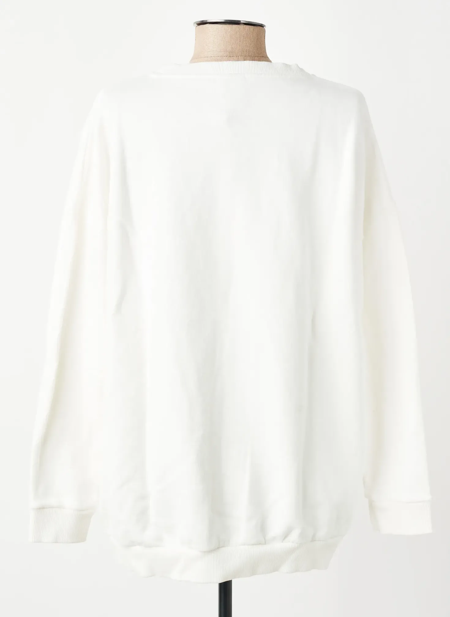 Sweat-shirt Nine Blanc Manches Longues