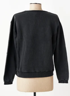 Sweat-shirt Nine Noir Manches Longues