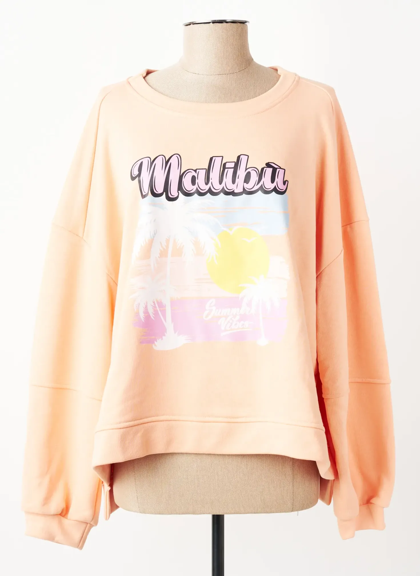 Sweat-shirt Ninette Orange Manches Longues