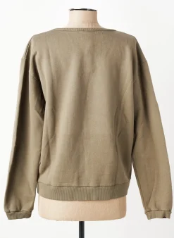 Sweat-shirt Nine Vert Manches Longues