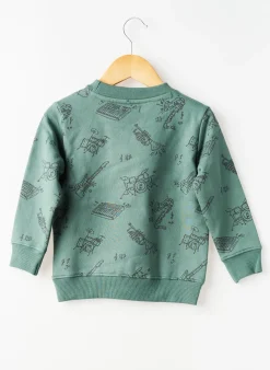 Sweat-shirt Noppies Vert Manches Longues