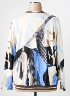 Sweat-shirt Olsen Beige Manches Longues