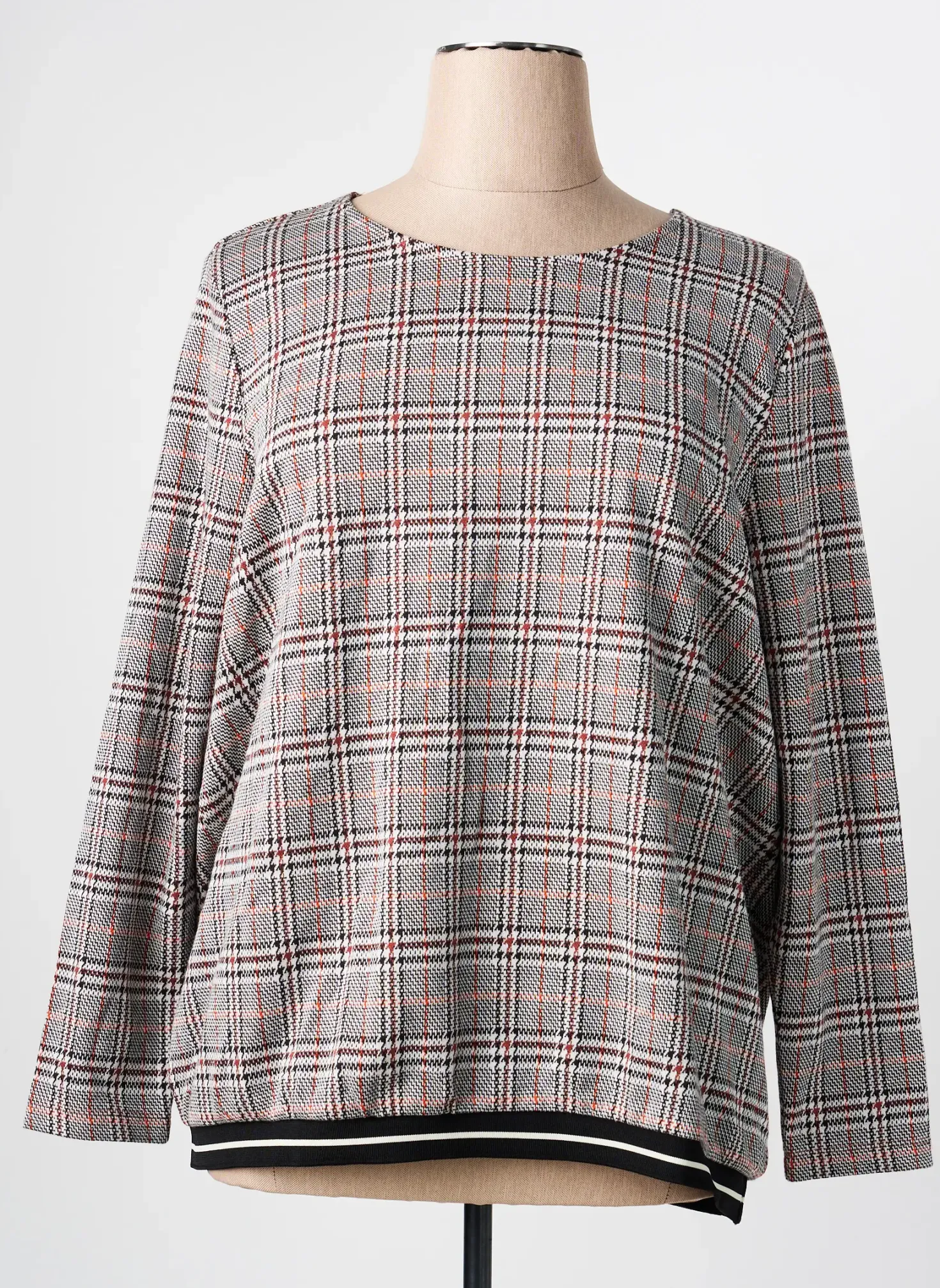 Sweat-shirt Olsen Orange Manches Longues