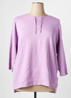 Sweat-shirt Olsen Violet Manches 3/4