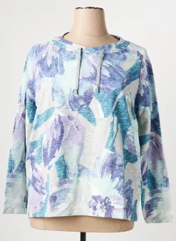 Sweat-shirt Olsen Violet Manches Longues