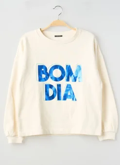 Sweat-shirt One Step Beige Manches Longues