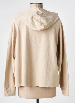 Sweat-shirt Pako Litto Beige Manches Longues