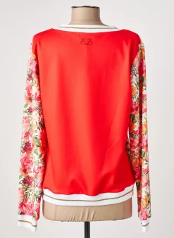 Sweat-shirt Paul Brial Orange Manches Longues
