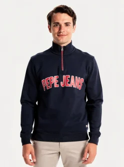Sweat-shirt Pepe Jeans Bleu Manches Longues