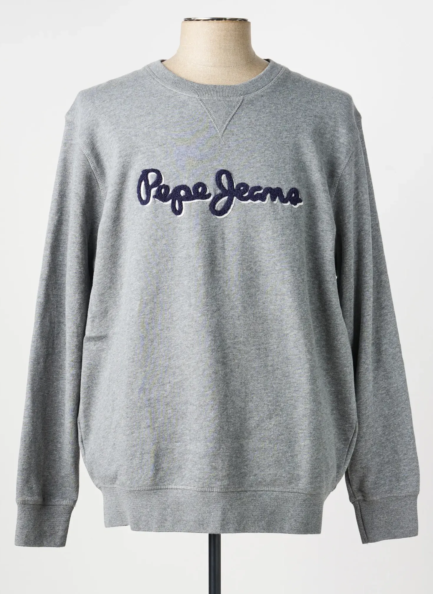Sweat-shirt Pepe Jeans Gris Manches Longues