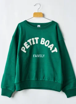 Sweat-shirt Petit Bateau Vert