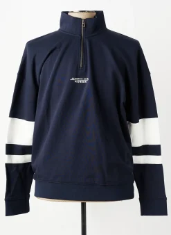 Sweat-shirt Pioneer Bleu Manches Longues