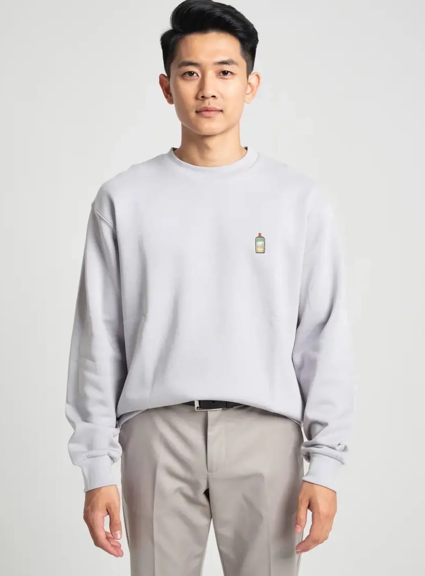 Sweat-shirt Ragwear Gris Manches Longues