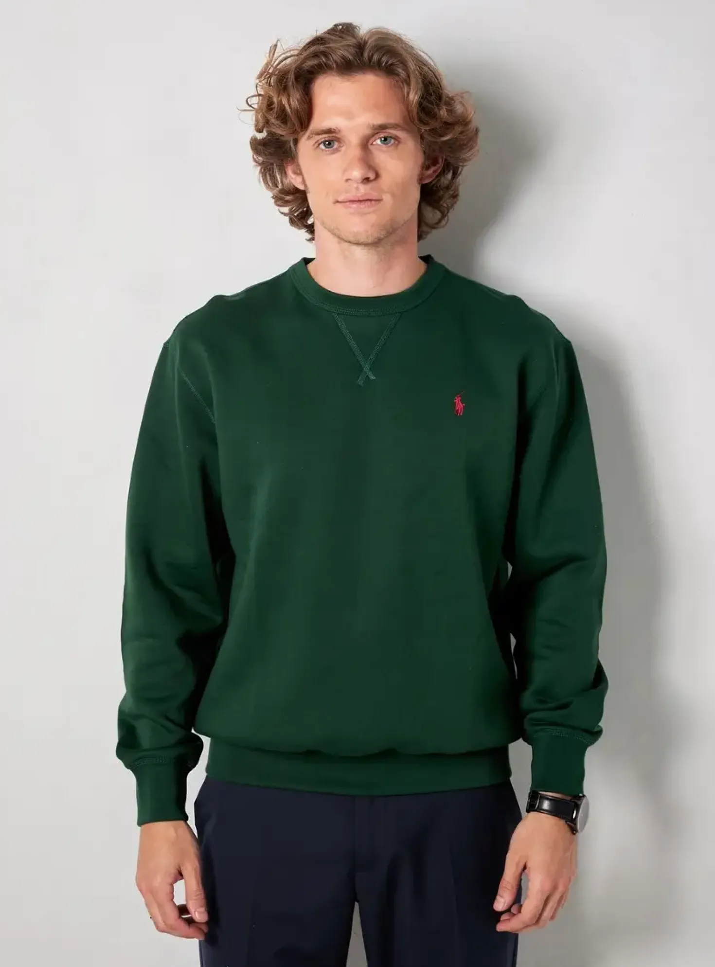 Sweat-shirt Ralph Lauren Vert Manches Longues