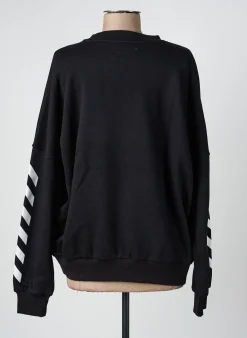 Sweat-shirt Rose Garden Noir Manches Longues