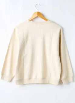Sweat-shirt Roxy Girl Beige Manches Longues