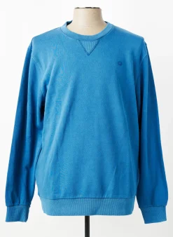 Sweat-shirt Serge Blanco Bleu Manches Longues