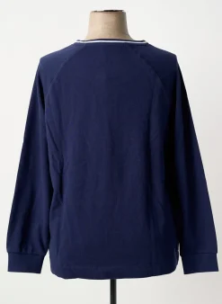 Sweat-shirt Sheego Bleu Manches Longues