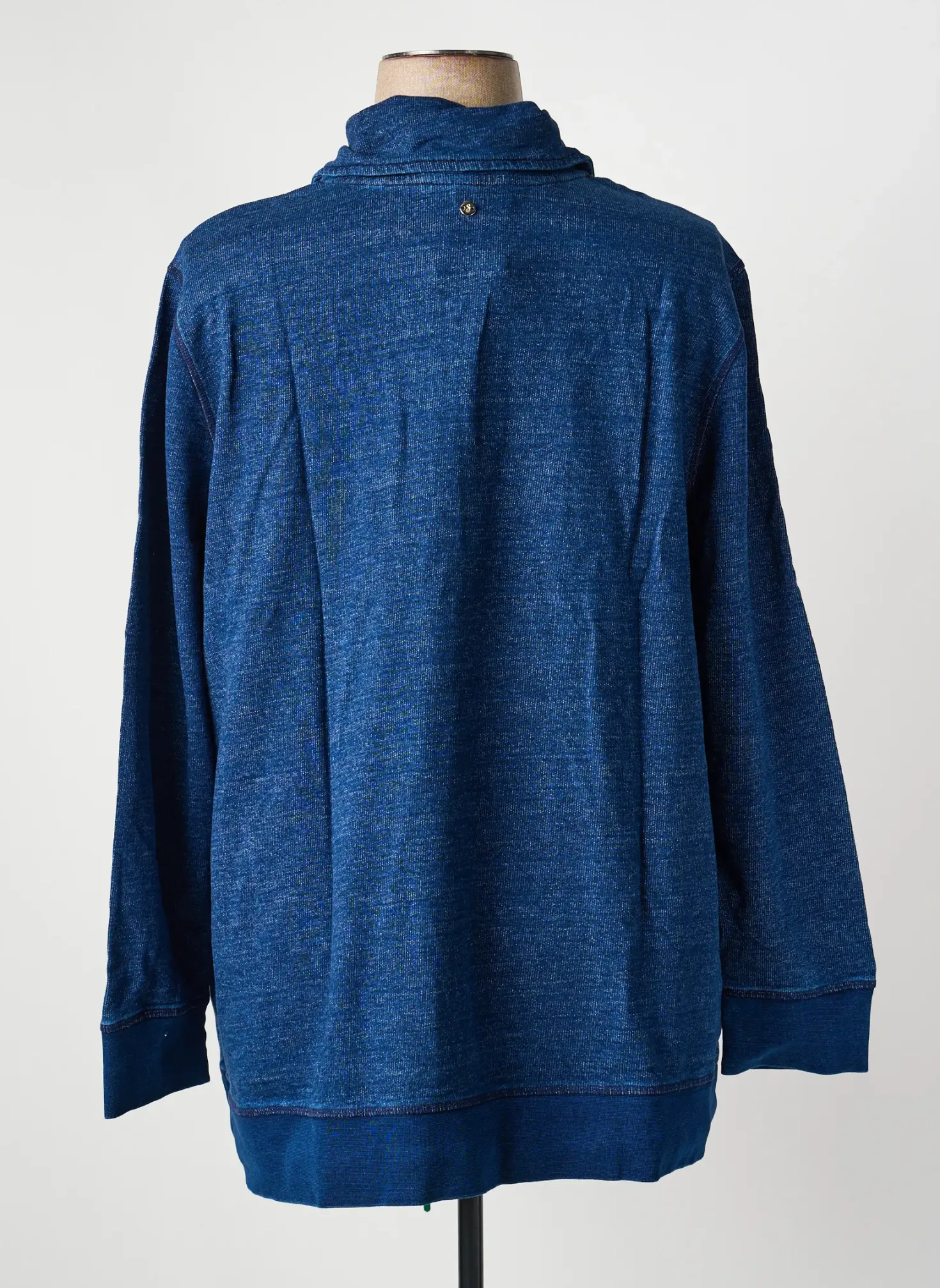 Sweat-shirt Sheego Bleu Manches Longues