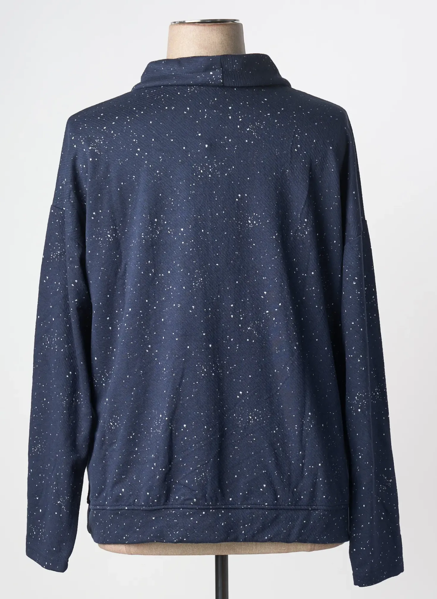 Sweat-shirt Sheego Bleu Manches Longues