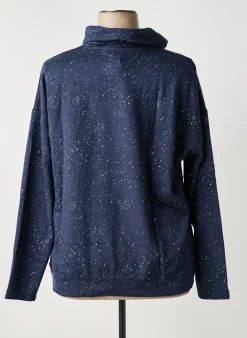 Sweat-shirt Sheego Bleu Manches Longues