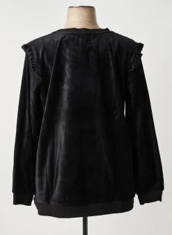 Sweat-shirt Sheego Noir Manches Longues