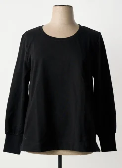 Sweat-shirt Sheego Noir Manches Longues