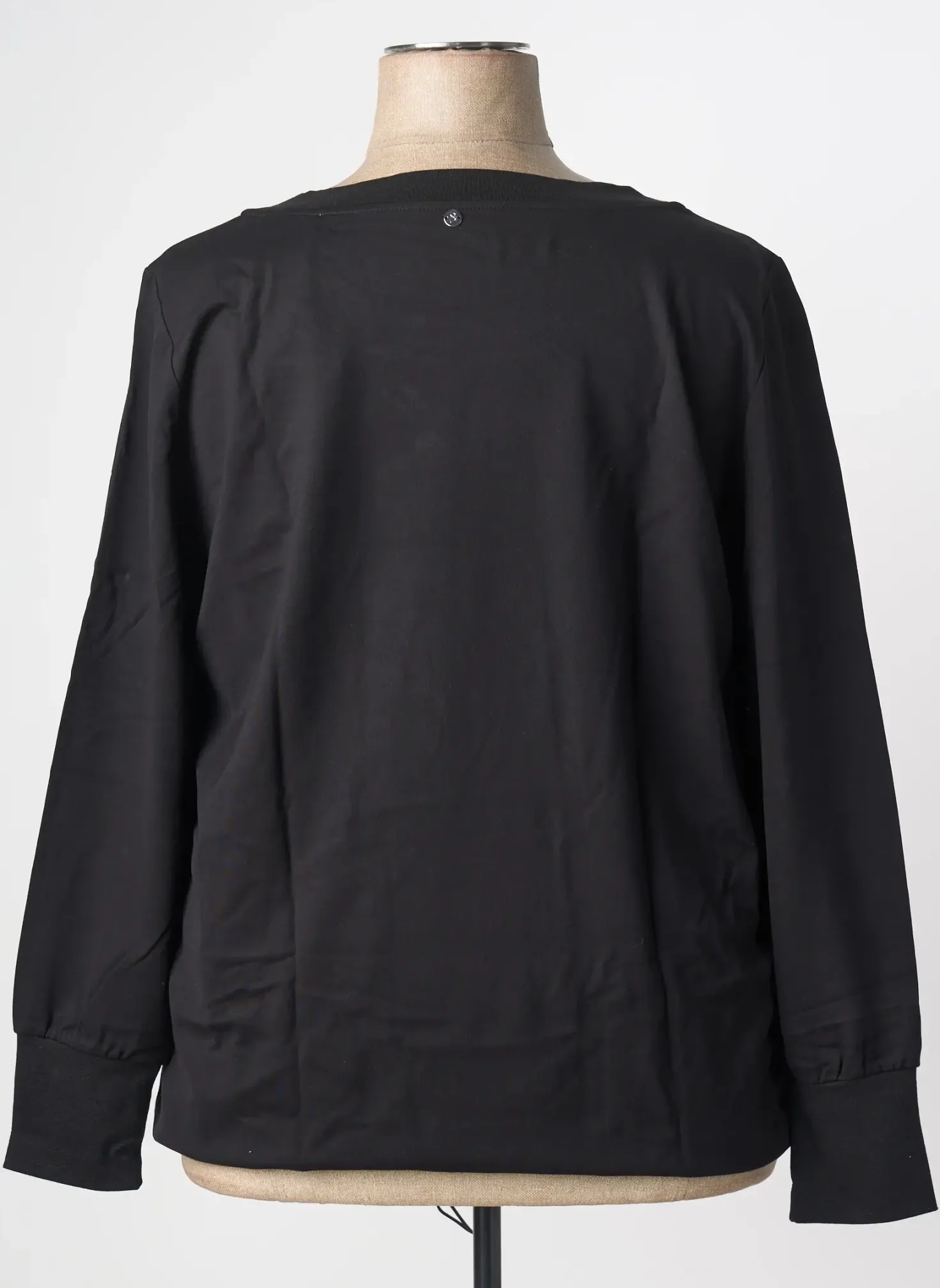 Sweat-shirt Sheego Noir Manches Longues