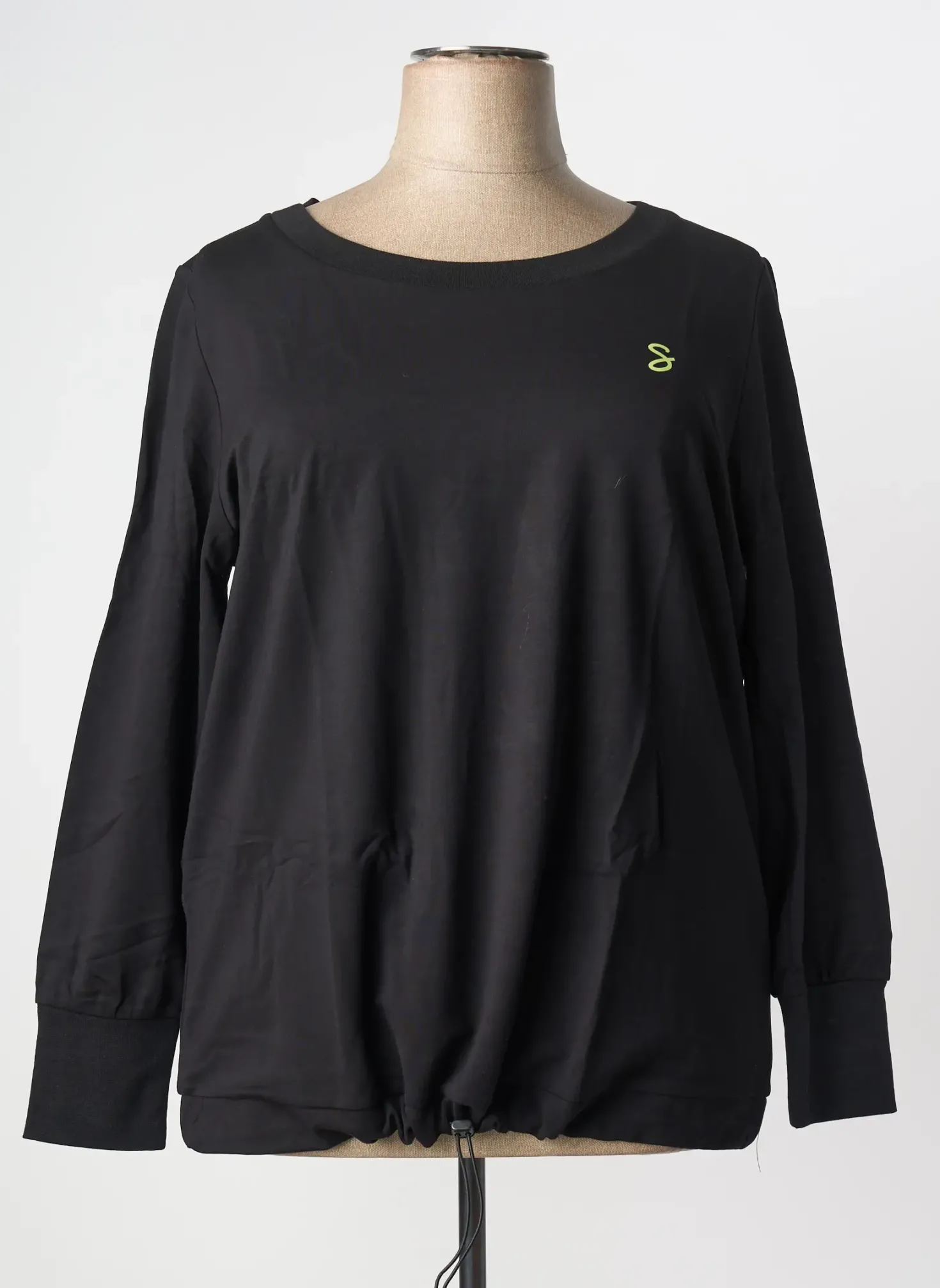 Sweat-shirt Sheego Noir Manches Longues