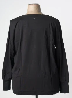 Sweat-shirt Sheego Noir Manches Longues